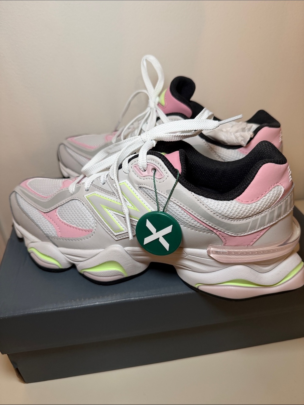New Balance 9060 'Grey Matter Pink Taffy' Sneakers